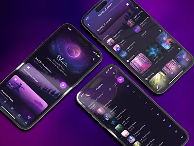 Audio Meditation App UI UX Design — Health & Wellness ai app design chat digital product figma healthcare design interaction design ios meditation app mental health mindfulness mobile app mobile design music app product design sleep tracker smart tech ui ux wellness