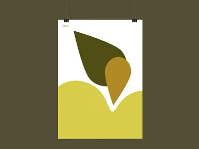 Apple | Illustration Poster font graphic design graphics illustration minimal poster sans serif simple text typography