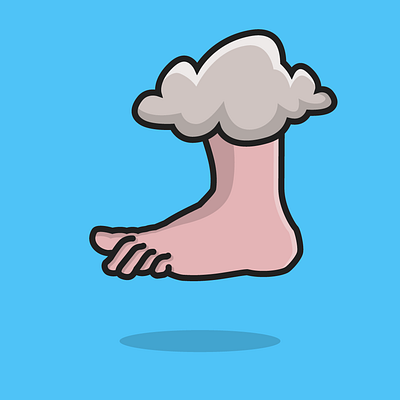 Cupid's Foot foot monty python vector