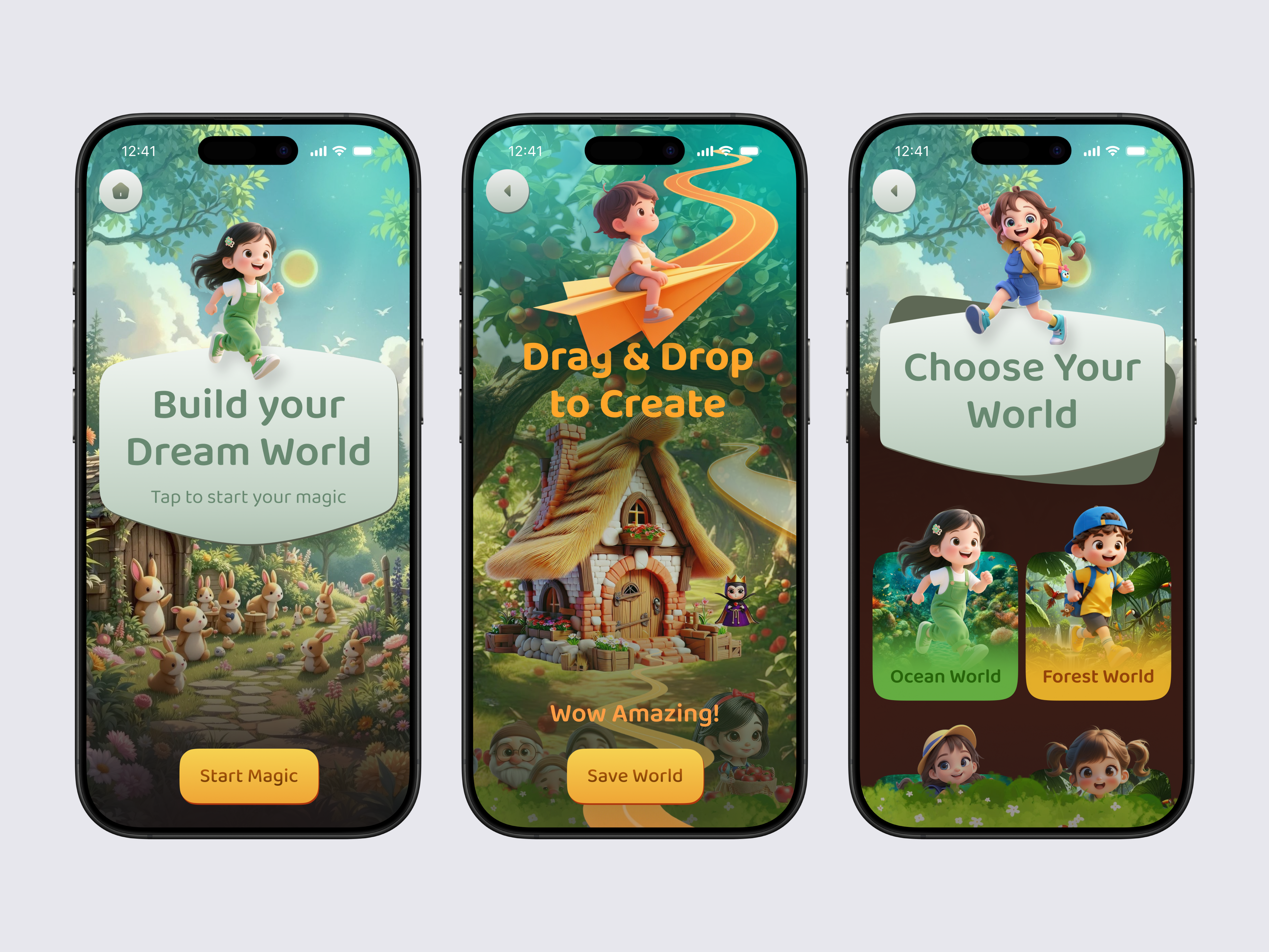 Kids Learning Mobile App - Gamified Education UI/UX Design animation app design cartoon ui education app educational app elearning gamification illustrator design kids kids app kids game kids learning kids mobile app kids ui learning mobile app mobile mobile app mobile ui user interface