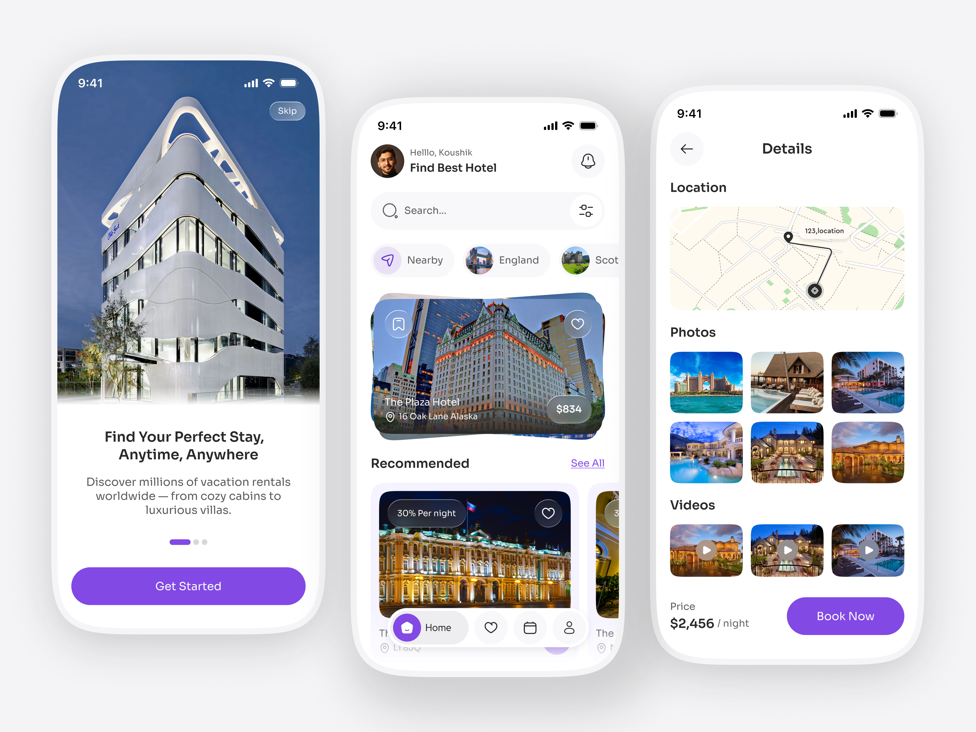 Hotel Booking App UI – Modern Travel Experience