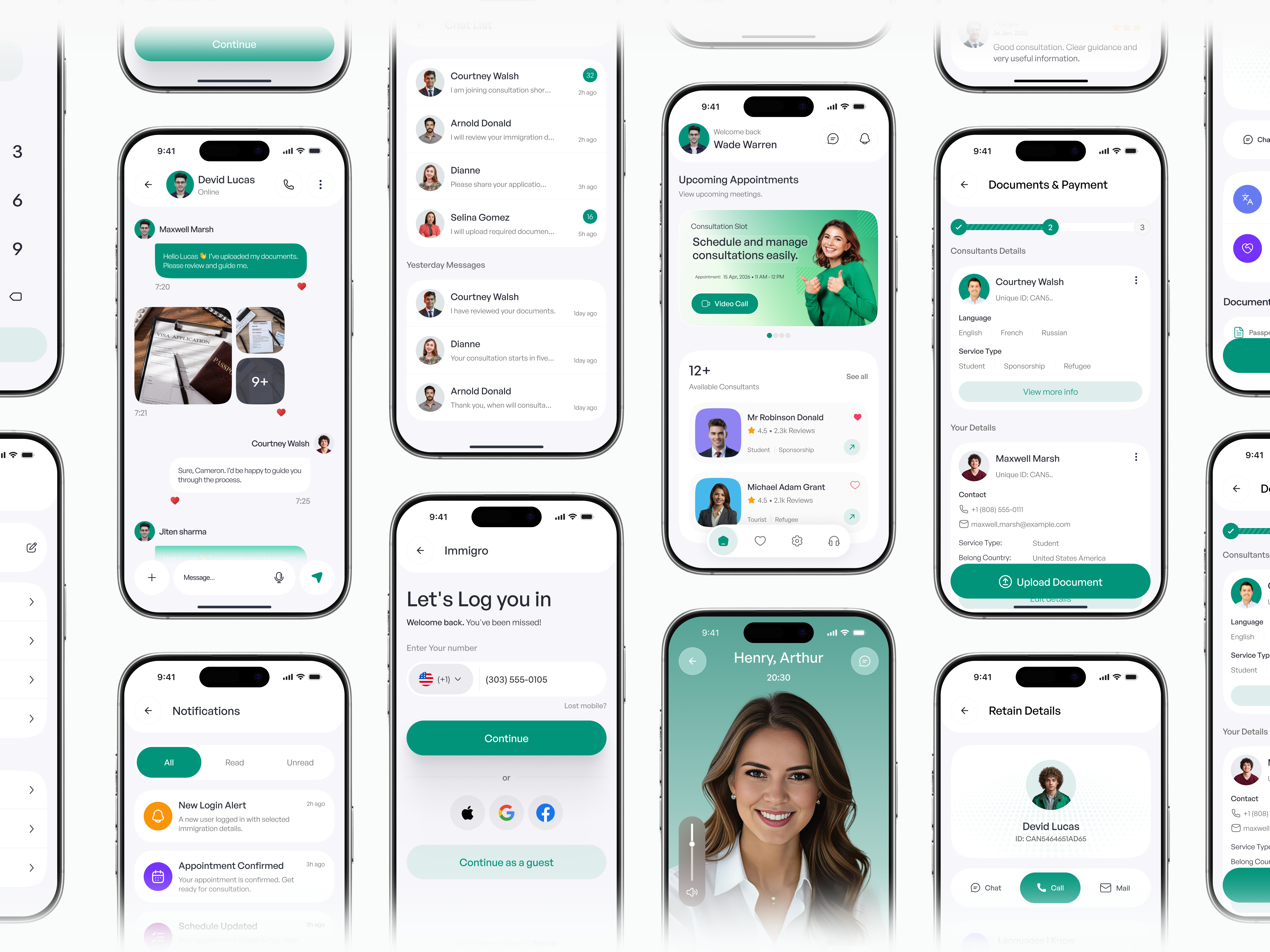 Immigration App UX/UI Case Study — Mobile Design android app development app app design app ui consultation cross platform app design enterprise mobile app immigration ios migration mobile mobile app design product design saas scalable app solution ui ux user experience user interface visa consultation