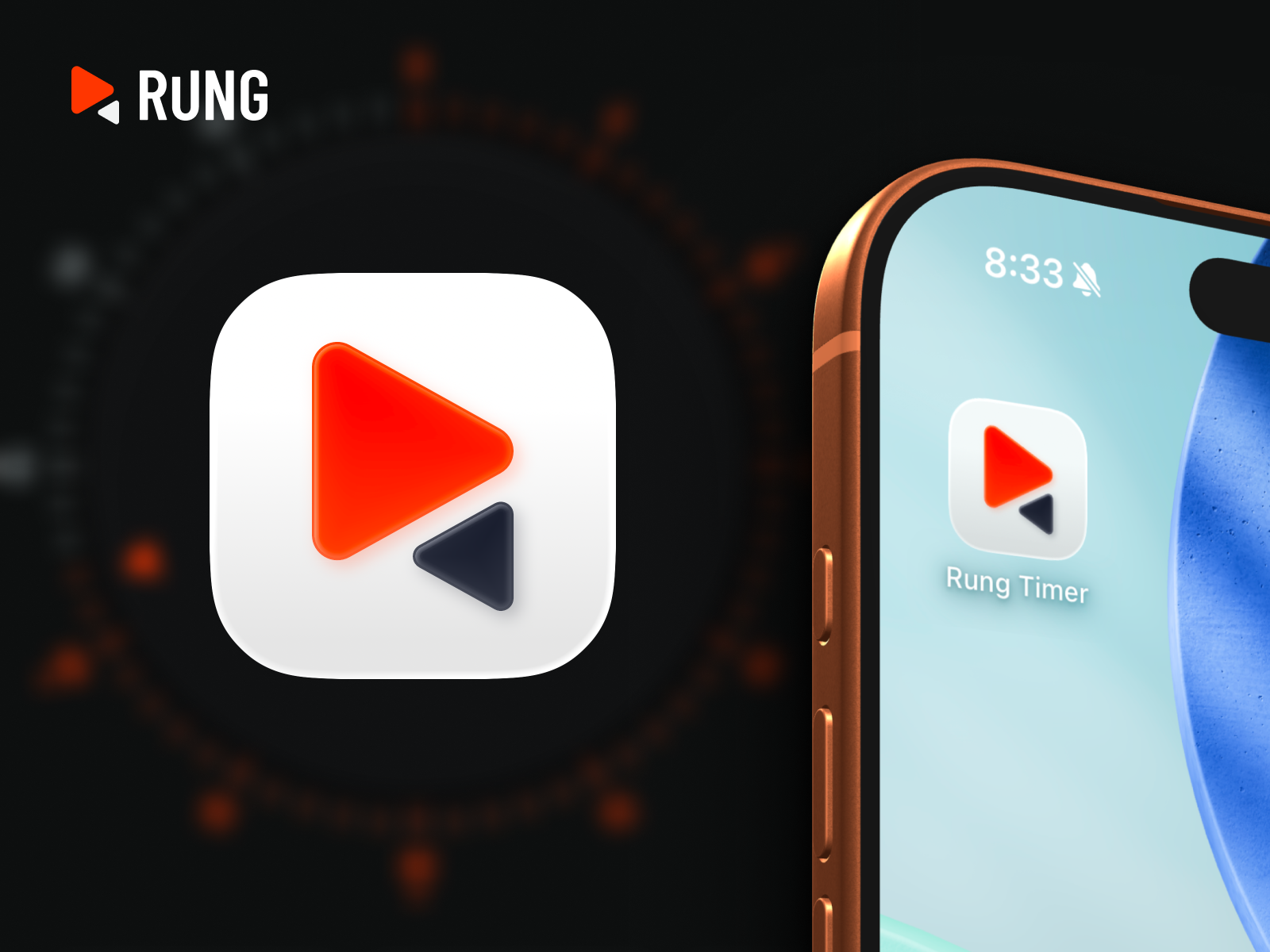 Example of App Icon & Logo for Rung Kitchen Timer