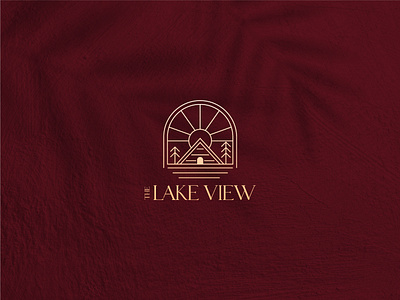 The Lake View branddesign brandidentity branding business card design camplogo design designfreke house hut illustration lakelogo logo riverlogo vacation vector