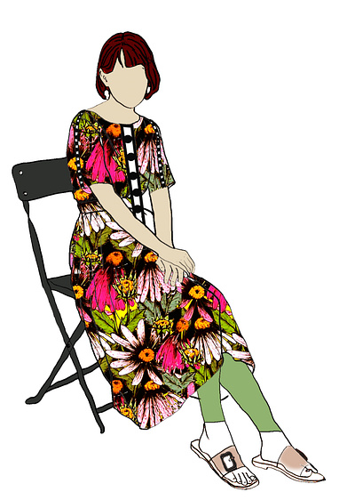 Digital designing and illustration design fashion floral designs illustration vector