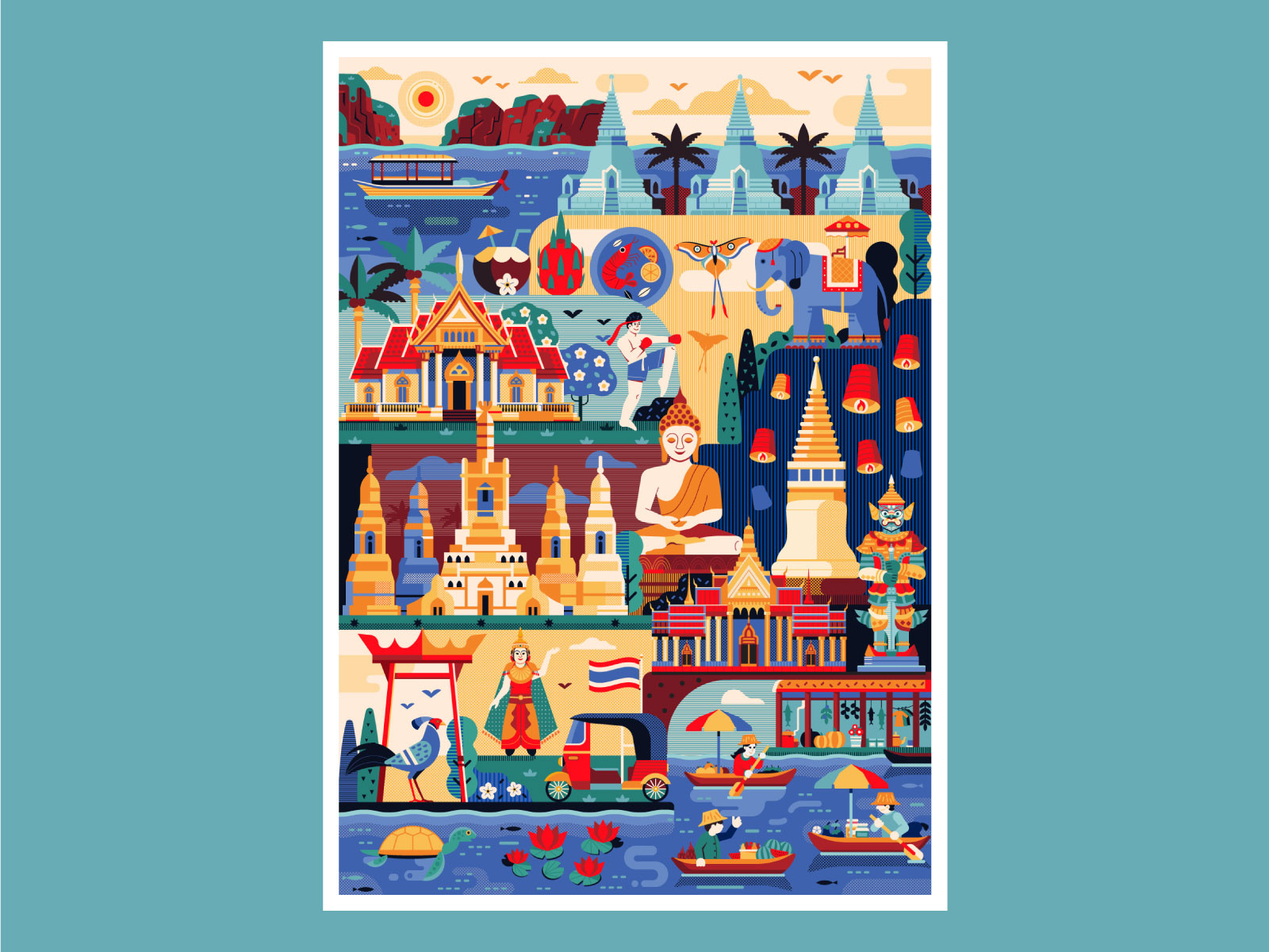 Thailand Travel Poster