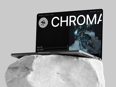 INTRODUCING: CHROMA 3d 3ddigital clean design framer logo minimal spline template ui ux web design website