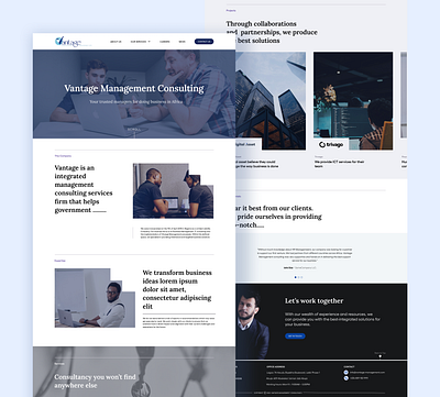 Management Consulting firm Website Redesign branding colors consulting design figma landing page management redesign typography ui design ux design website