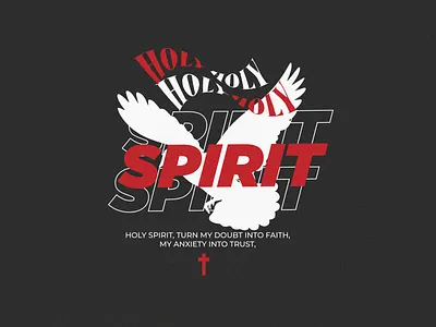 Holy Spirit - Streetwear Graphic Tee apparel christian christianapparel clothing design faith faithbased fashion graphicdesign graphictee holyspirit merch prayer streetstyle streetwear tshirt tshirtdesign typography
