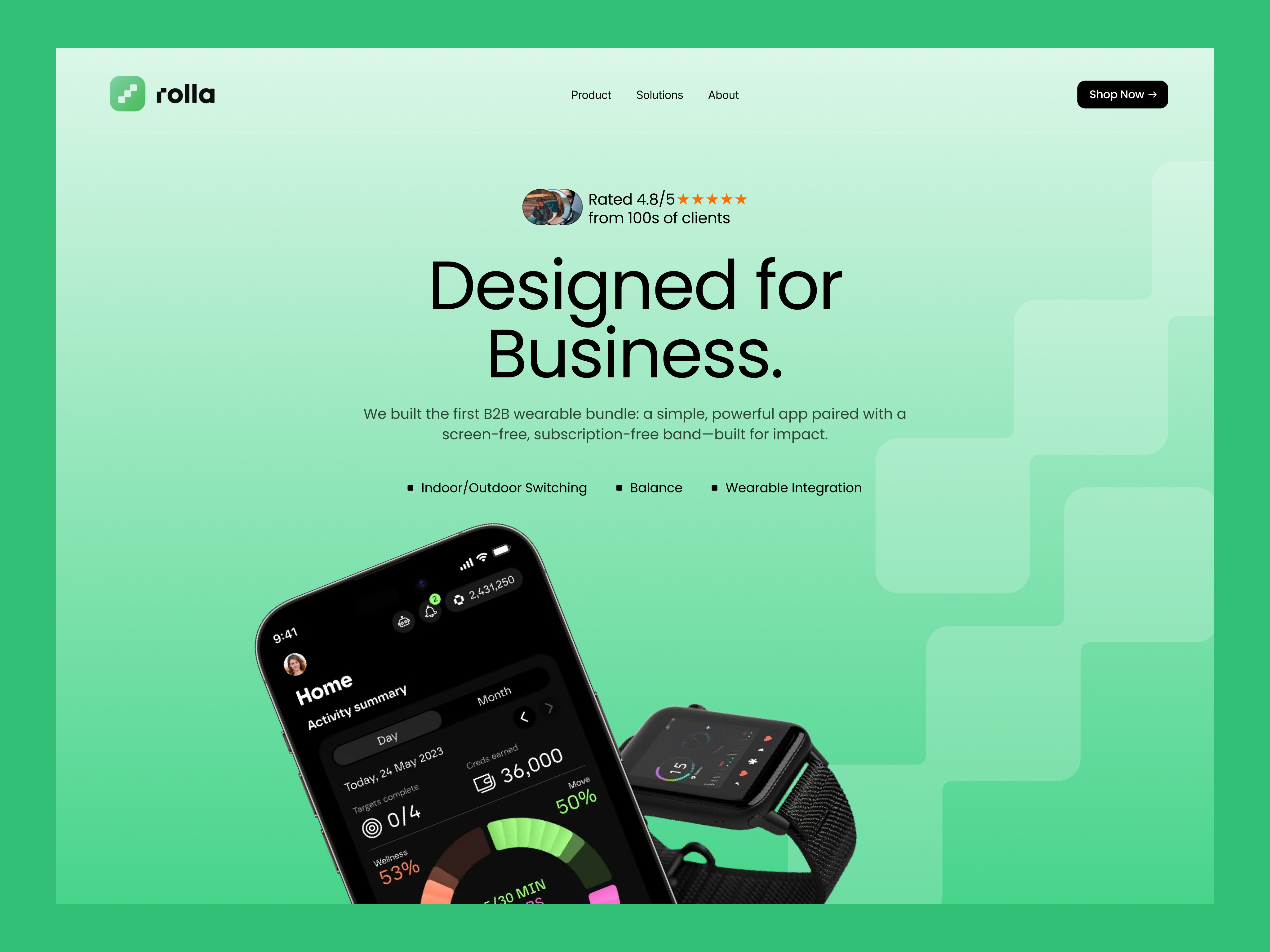 Example service media