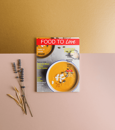 Food to Love Magazine Design graphic design layout design publication design