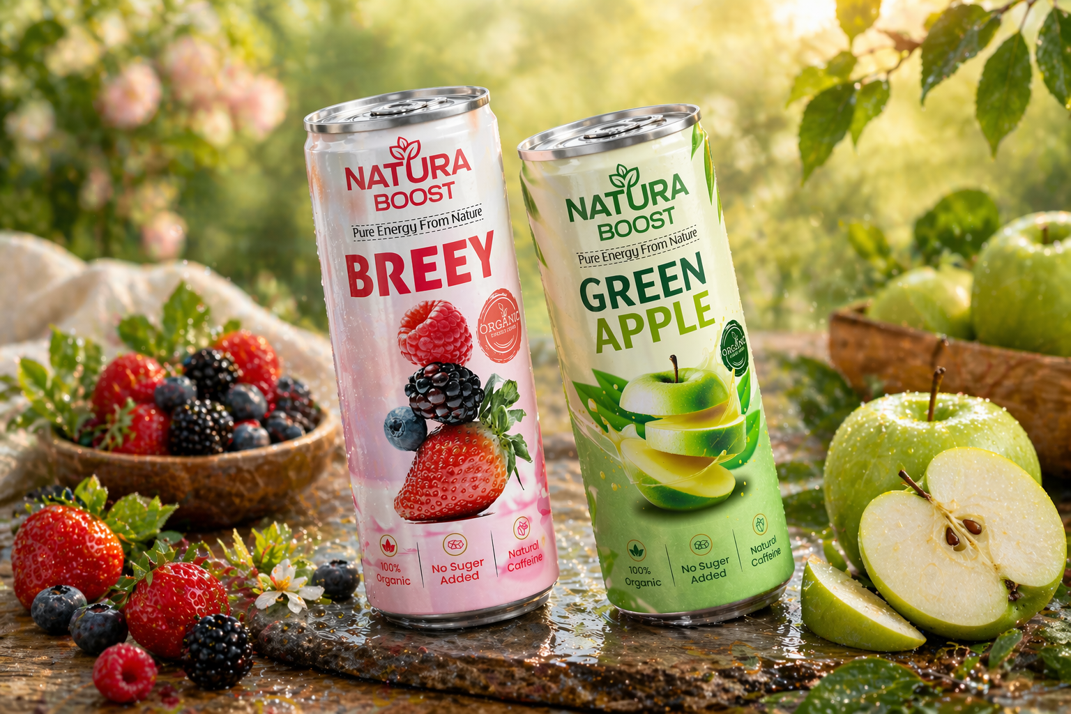 Example of Beverage Bottle Drink Can Label Design 