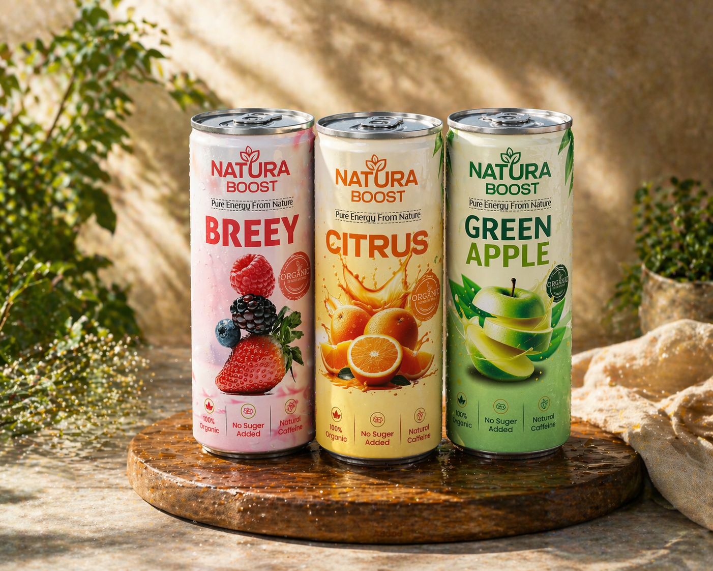 Example of Beverage Bottle Drink Can Label Design 