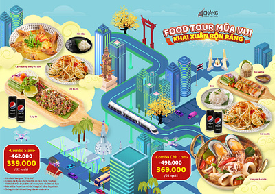 Food Tour Menu for Chang Modern Thai Cuisine fnb food foodtour menu social media thailand