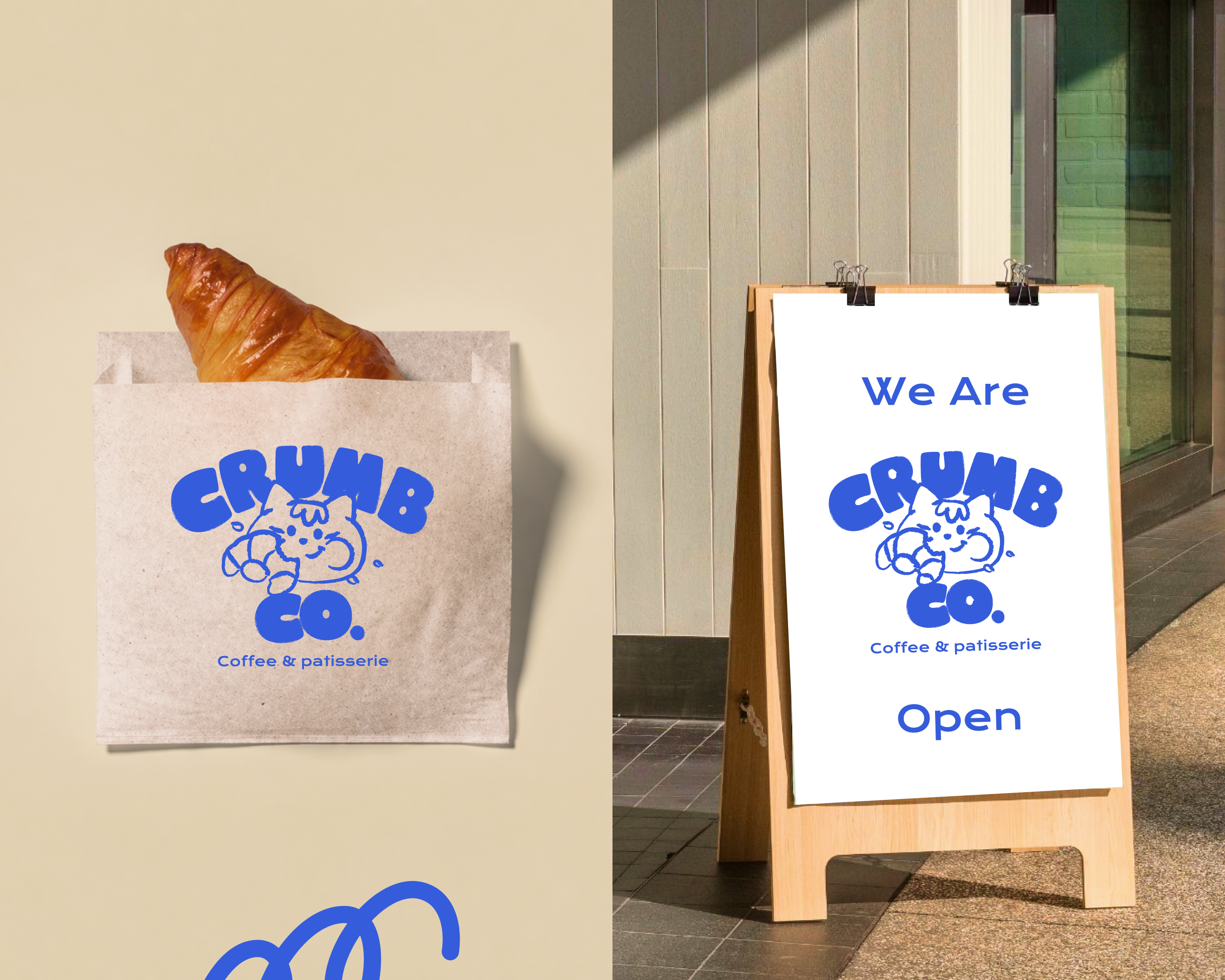 Crumb Co. Coffee & Patisserie — Logo Design branding branding pastry character design graphic design illustration logo logo design pastry logo
