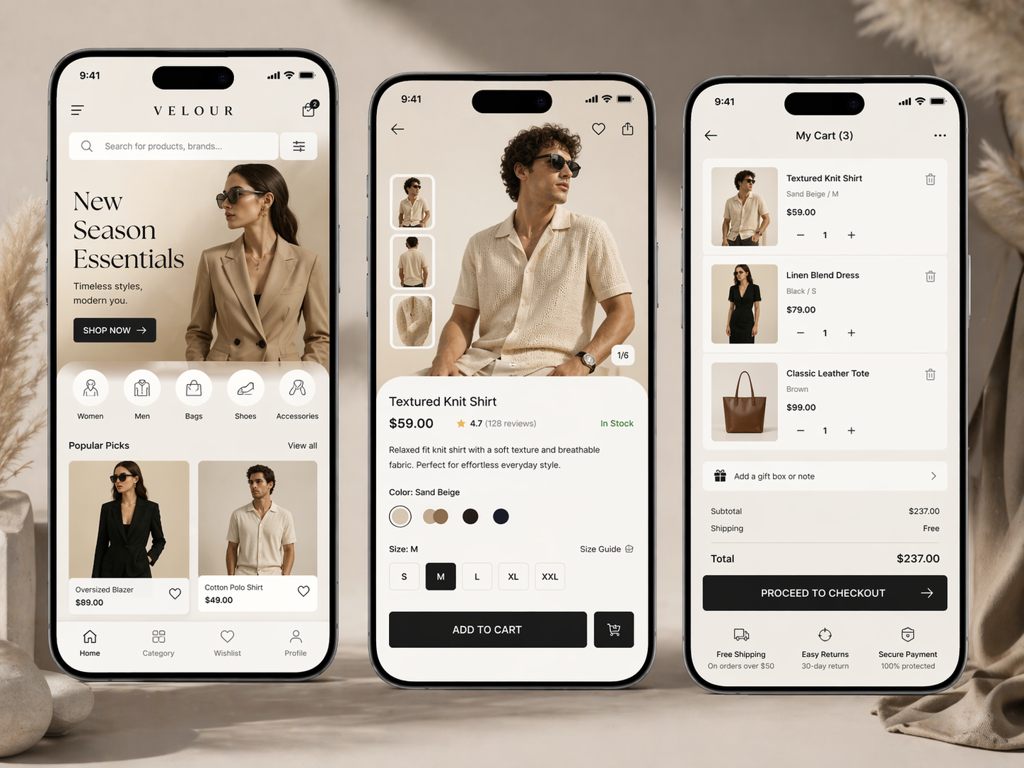 Ecommerce Mobile App Design - UI UX