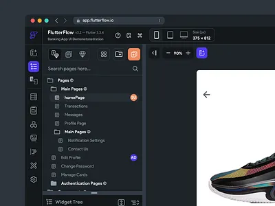 Updated Builder in FlutterFlow app builder flutterflow nav navigation no code side nav ui builder