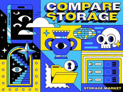 storage.market branding design graphic design illustration illustrator logo texture typography vector