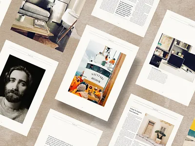 Minimalist Magazine Template book branding editorial layout lookbook magazine minimal portfolio print publication template zine