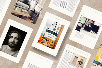 Minimalist Magazine Template book branding editorial layout lookbook magazine minimal portfolio print publication template zine