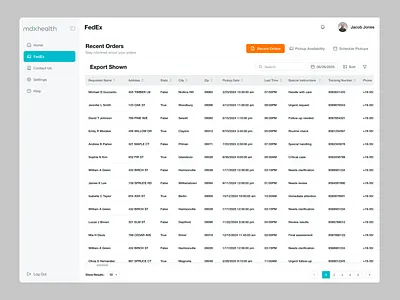 mdxhealth – Patient Management Dashboard admin dashboard data dashboard doctor app doctor appointment health dashboard healthcare website healthtech hospital interface medical medical dashboard medicine product design saas dashboard ui ux wavespace web app web design