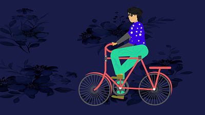 Character Cycling, Bicycle Animation - After Effects 2d animation after effect animation motion graphics