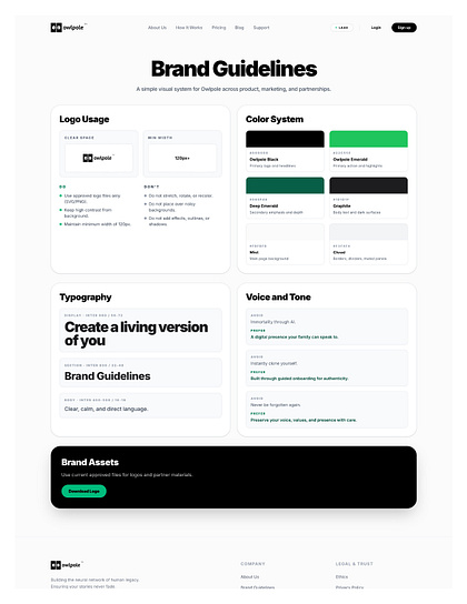 owlpole - brand guidelines