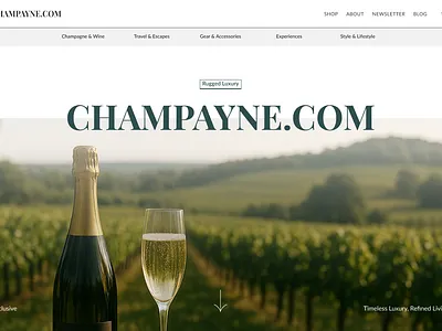 Luxury eCommerce Landing Page Exploration branding clean figma homepage landingpage luxury minimal ui ux