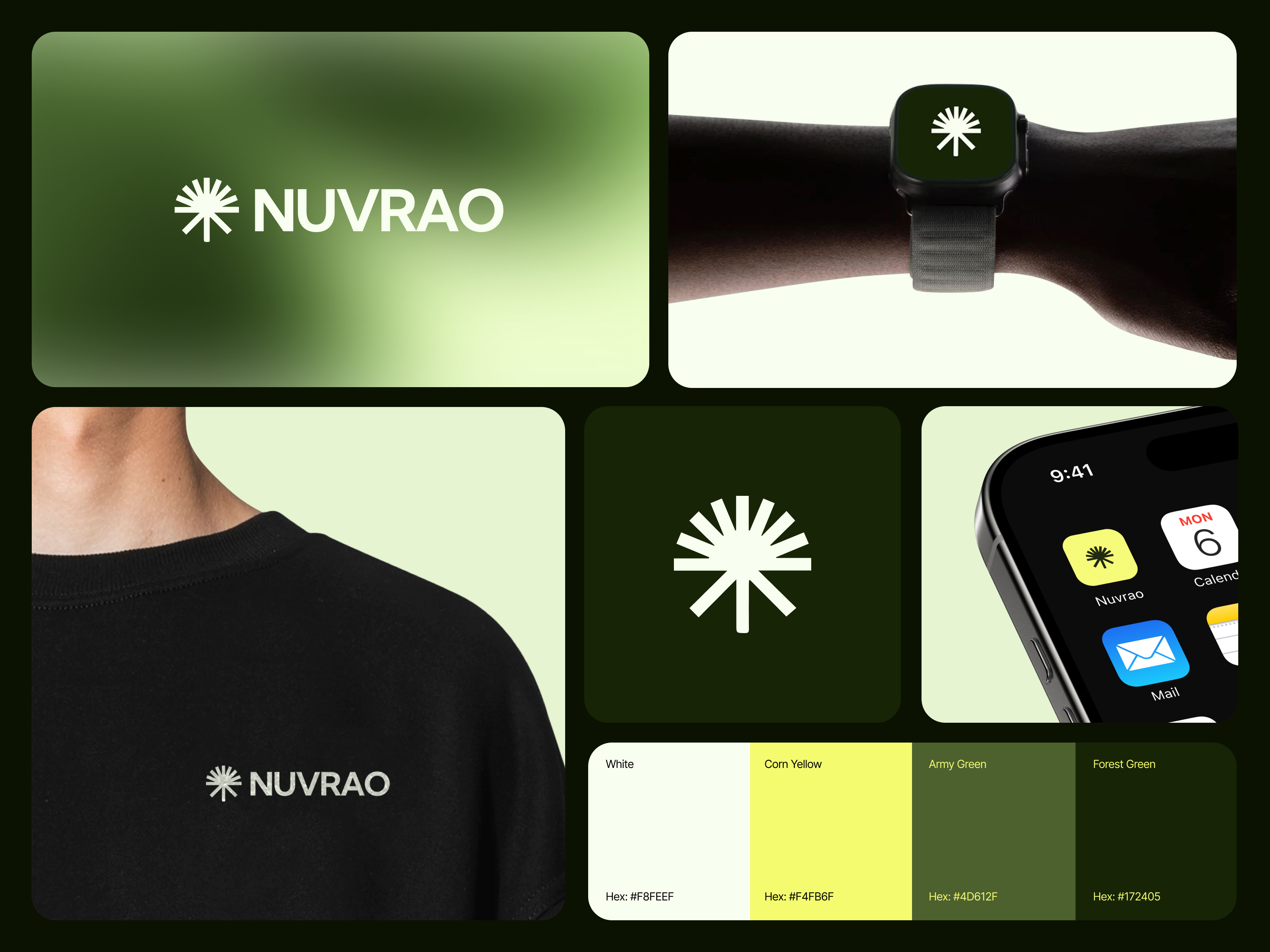 Nuvrao - A Modern Logo design and Branding app design bento brandin bento branding design bento design brand identity branding creative branding creative branding project creative logo design fashion branding graphic design green logo design logo shape nuvrao social branding tech branding techwitpro ui design uiux