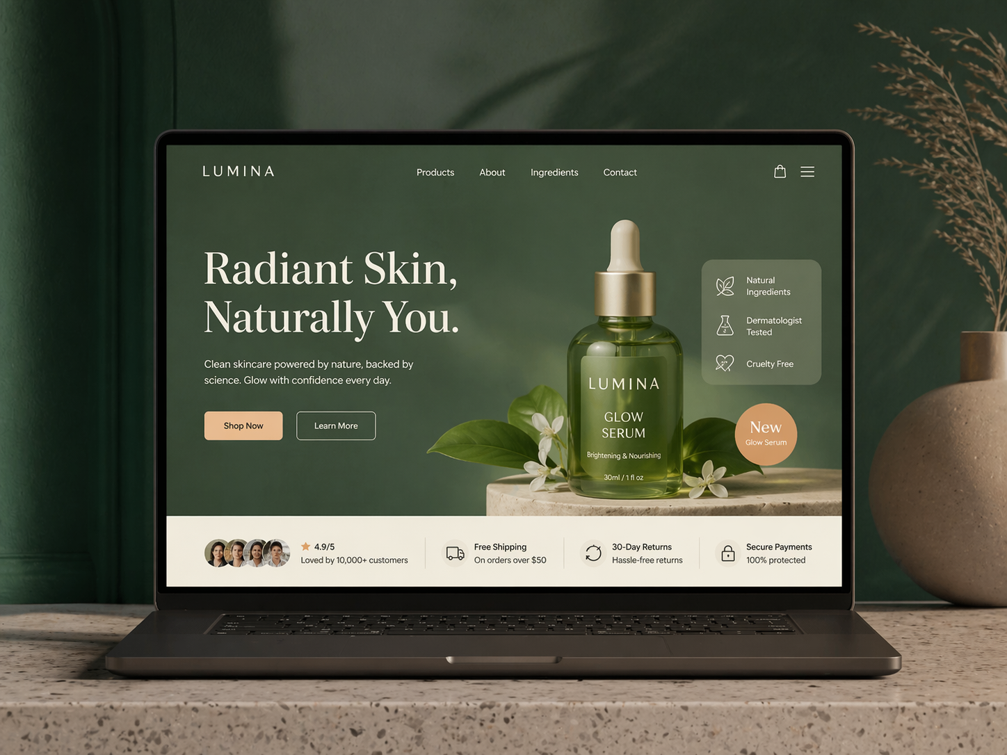 Beauty Skincare Website – Ecommerce