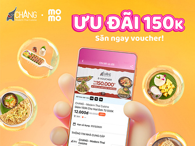 Social Media Post for Chang x Momo app design fnb food social media social post