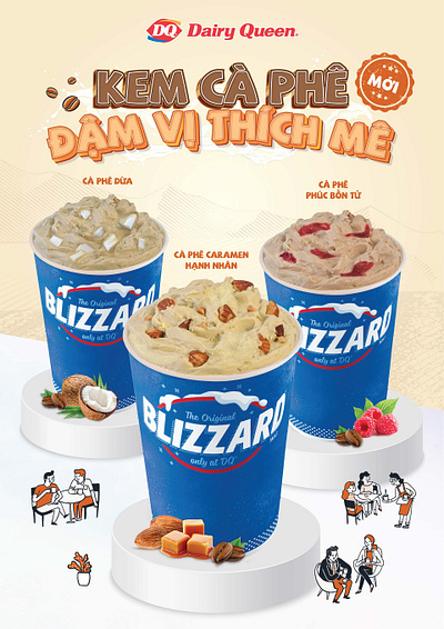 POSTER FOR DAIRY QUEEN ICE CREAM fnb food ice cream social media social post