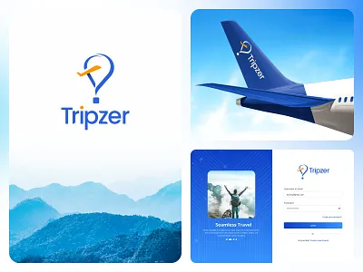 Travel Agency Logo | For Sale brand identity branding clean logo flight booking flight logo logo design logo maker minimal logo modern logo design ticket booking tour guide tour logo travel agency logo trip logo