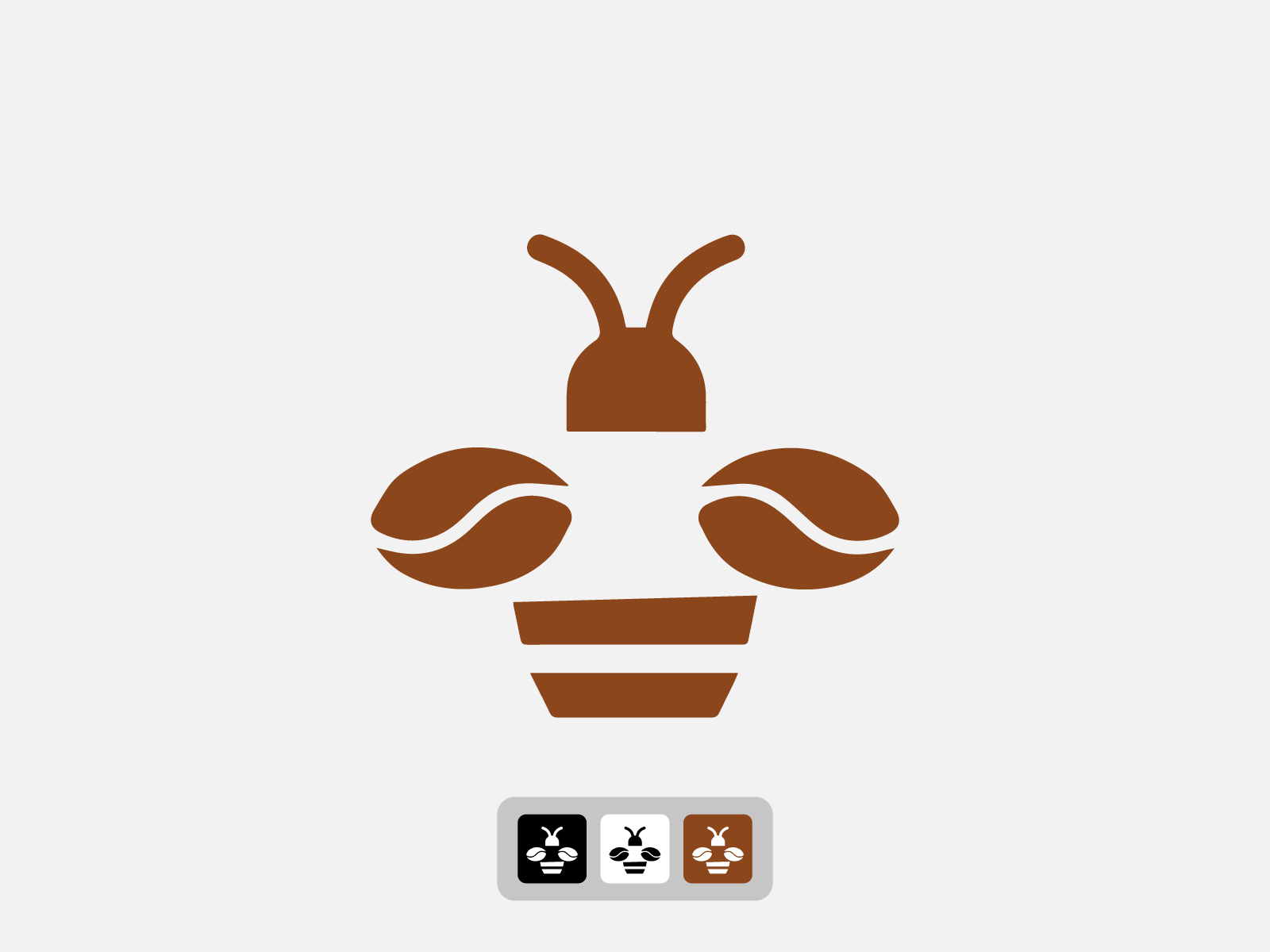 Bee Coffee Logo Design | Minimal Honey Brand Identity