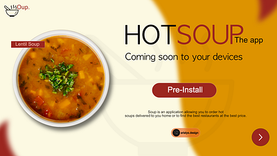 "Soup" Ui Design app branding design graphic design illustration logo ui userinterface ux web design