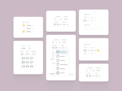 UI kit for jewel design configurator configurator design system it product product design tool ui ui kit uix ux