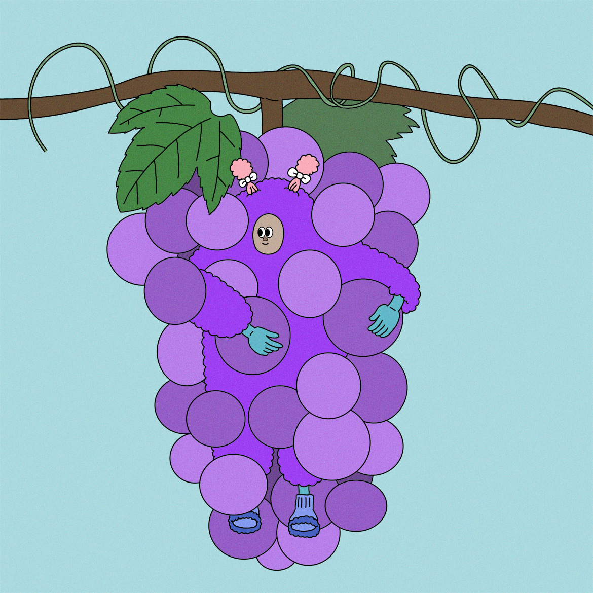 grapes artwork characterart characterdesign digitalart digitalillustration illustration