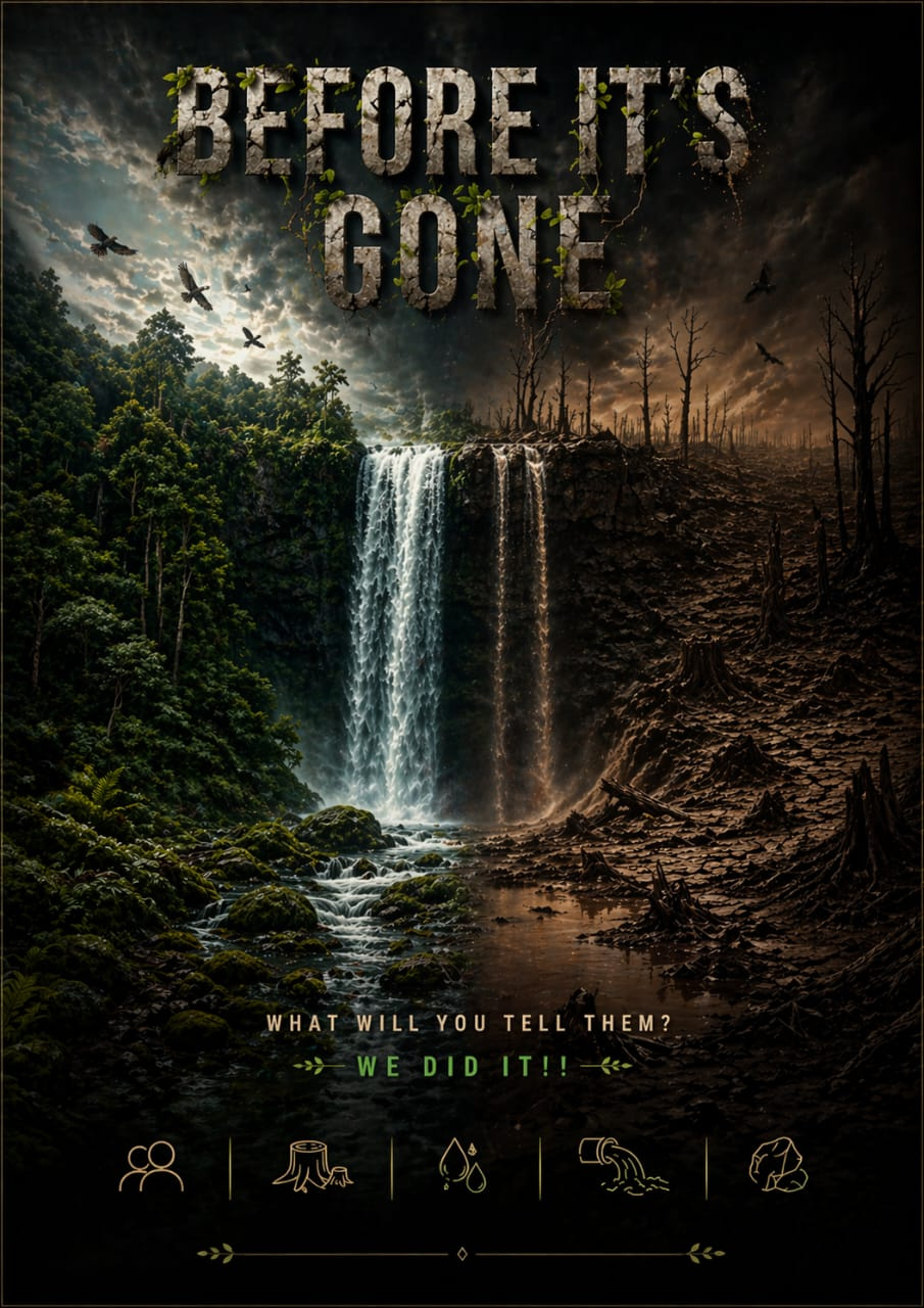BEFORE IT’S GONE: A Visual Call for Climate Urgency 3d animation brand brand designer branding creative creative director design designer graphic design logo motion graphics poster poster design ui visual designer