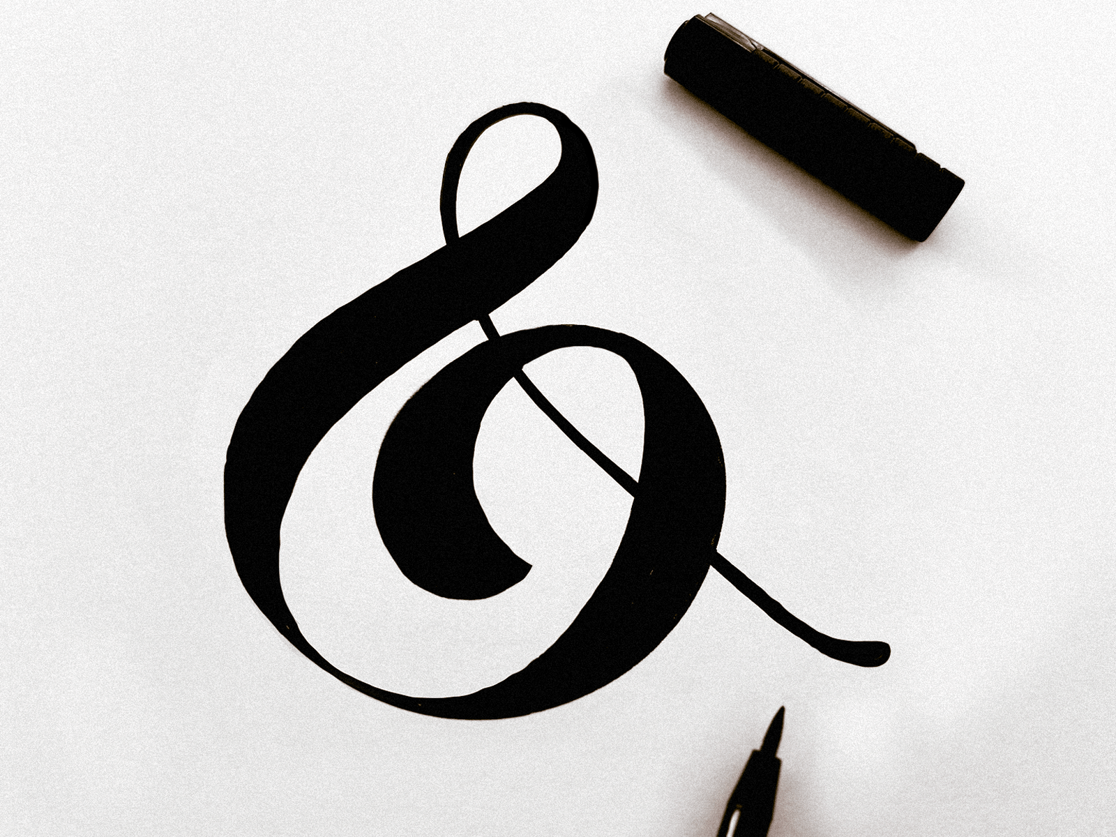 &: mark / lettering authentic branding calligraphy classy custom flow identity invitation lettering logo mark process script sketch solid timeless type unique wedding