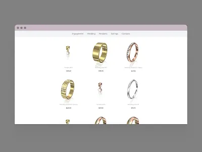 UI for jewel design configurator it layout product product design tool ui uix ux web web design