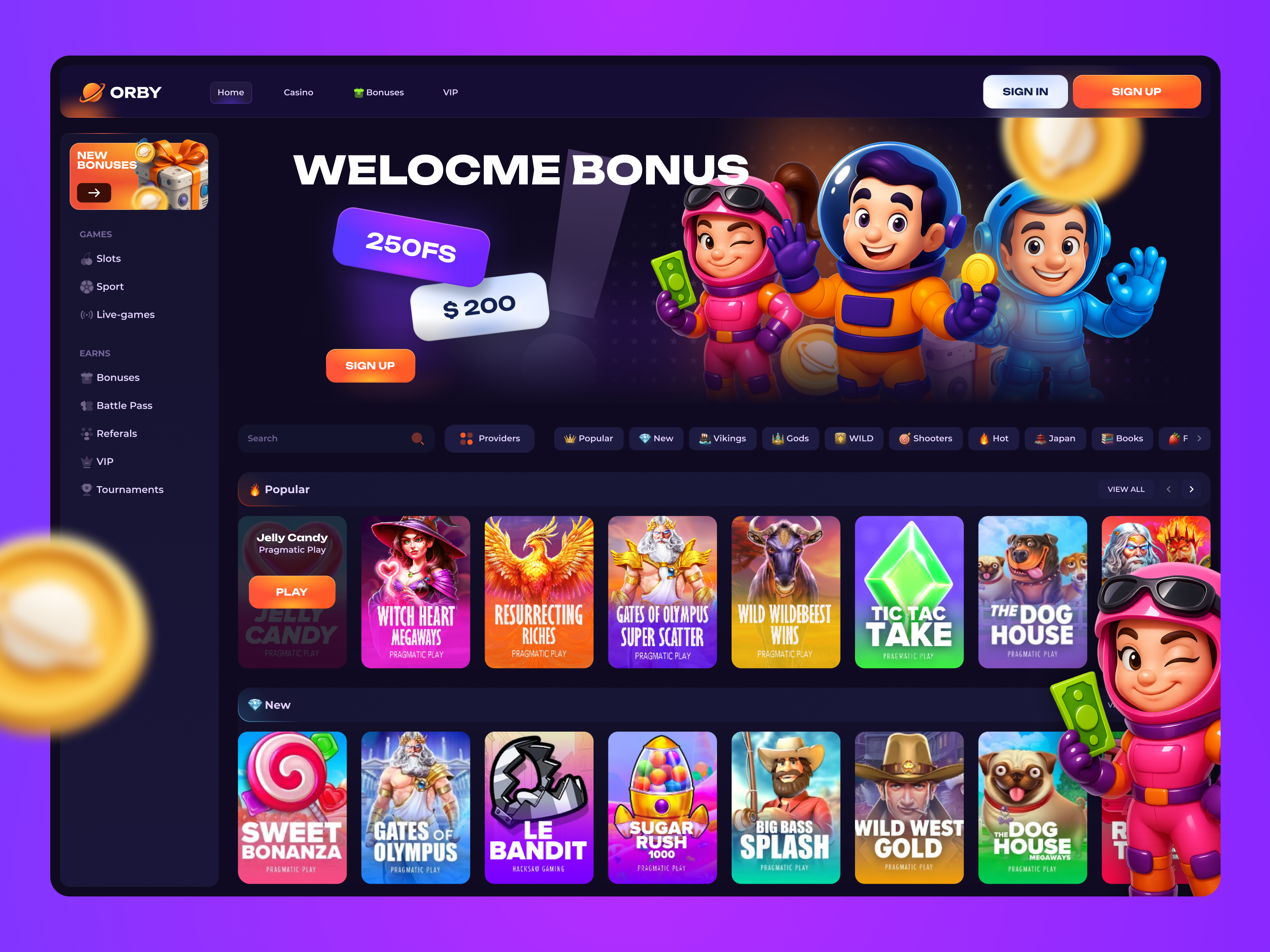 Casino Design — Main Page