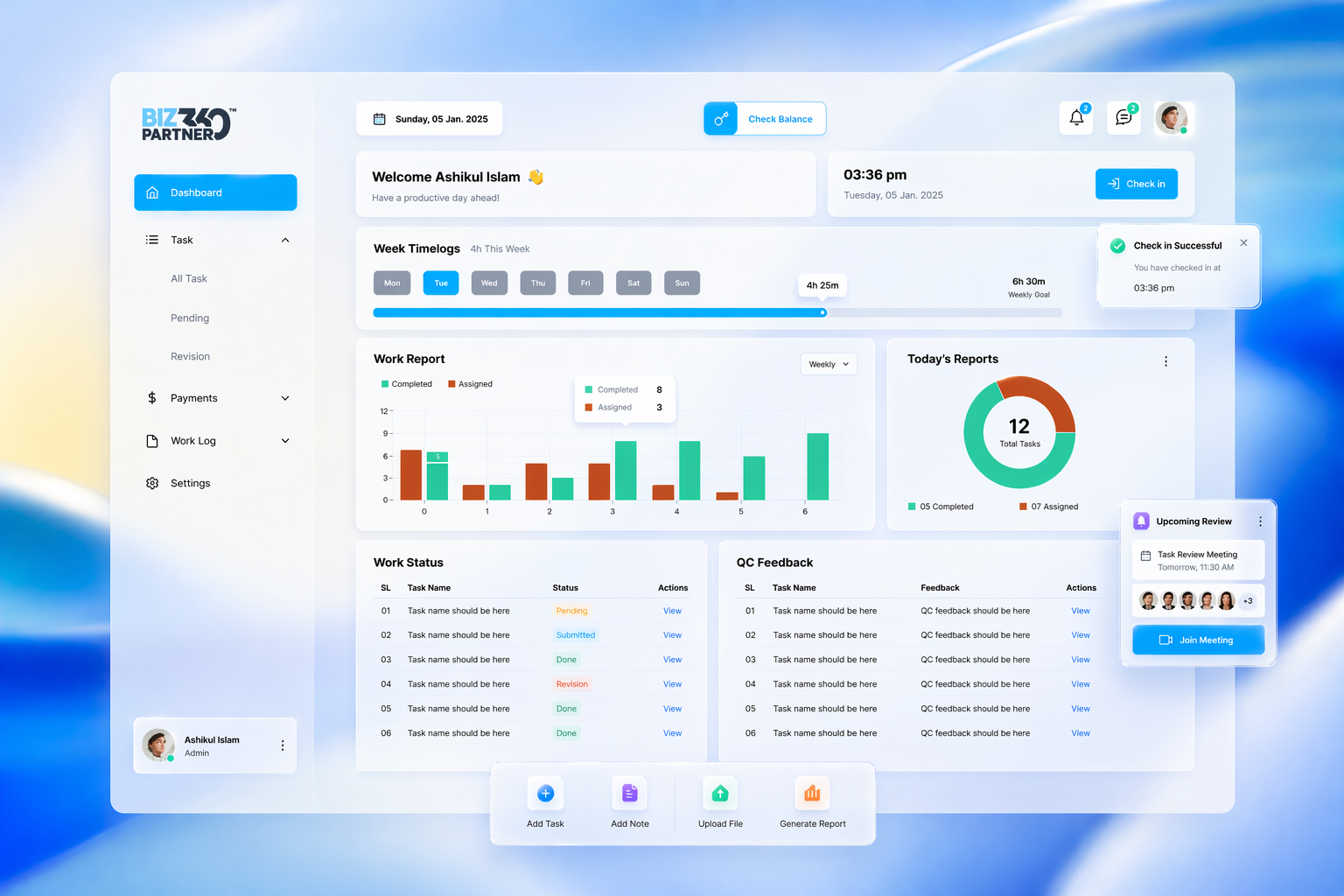Example of Saa S Dashboard UI/UX Design