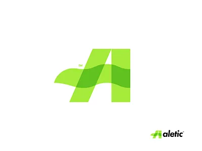 Aletic - Exercise Tracking Software brand identity branding branding agency design energy exercise flat icon letter a lettermark logo design logo designer mark minimalist logo scarf software logo strength symbol technology transparent