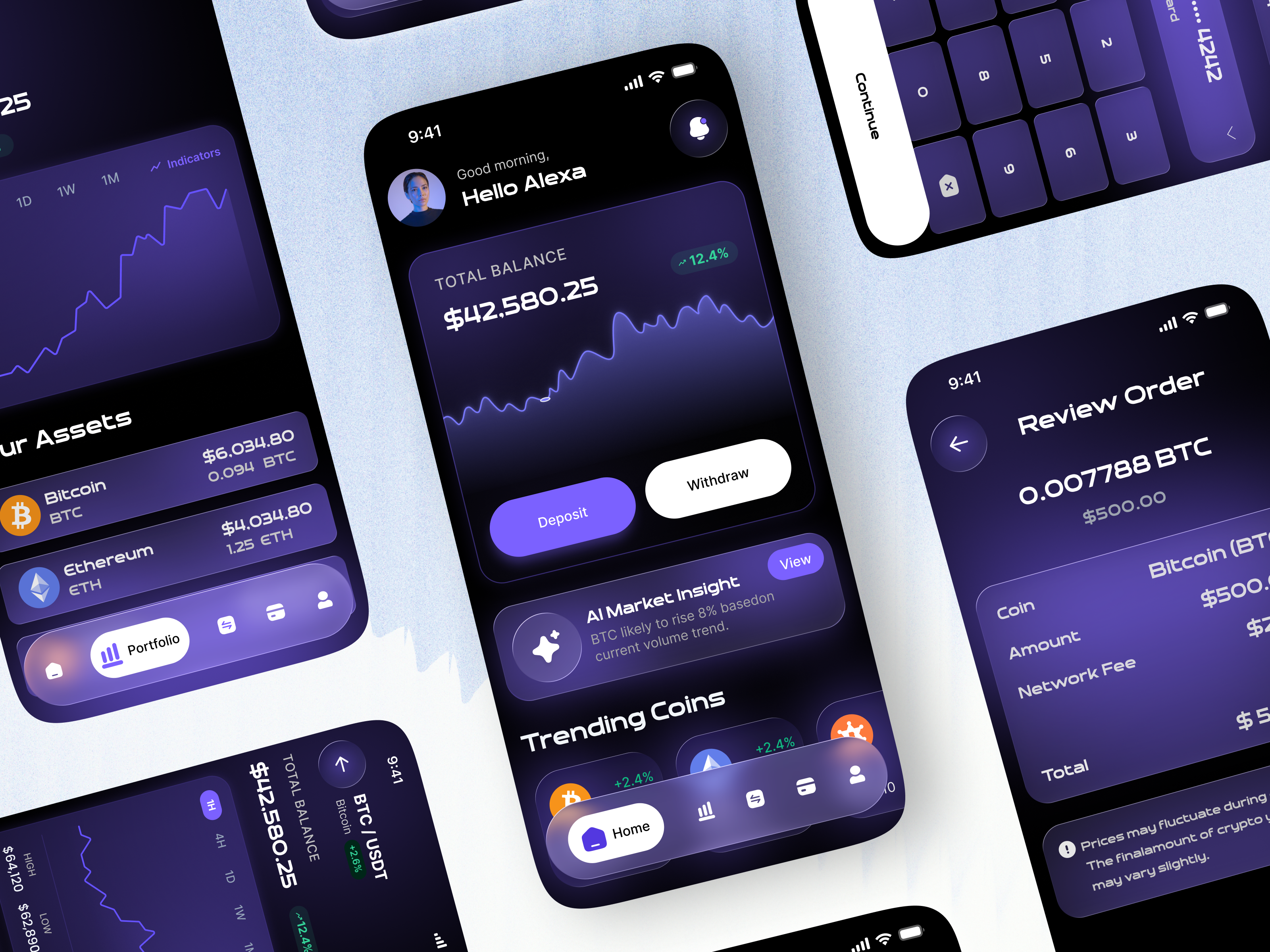 Example of Fintech Mobile App UI/UX Design