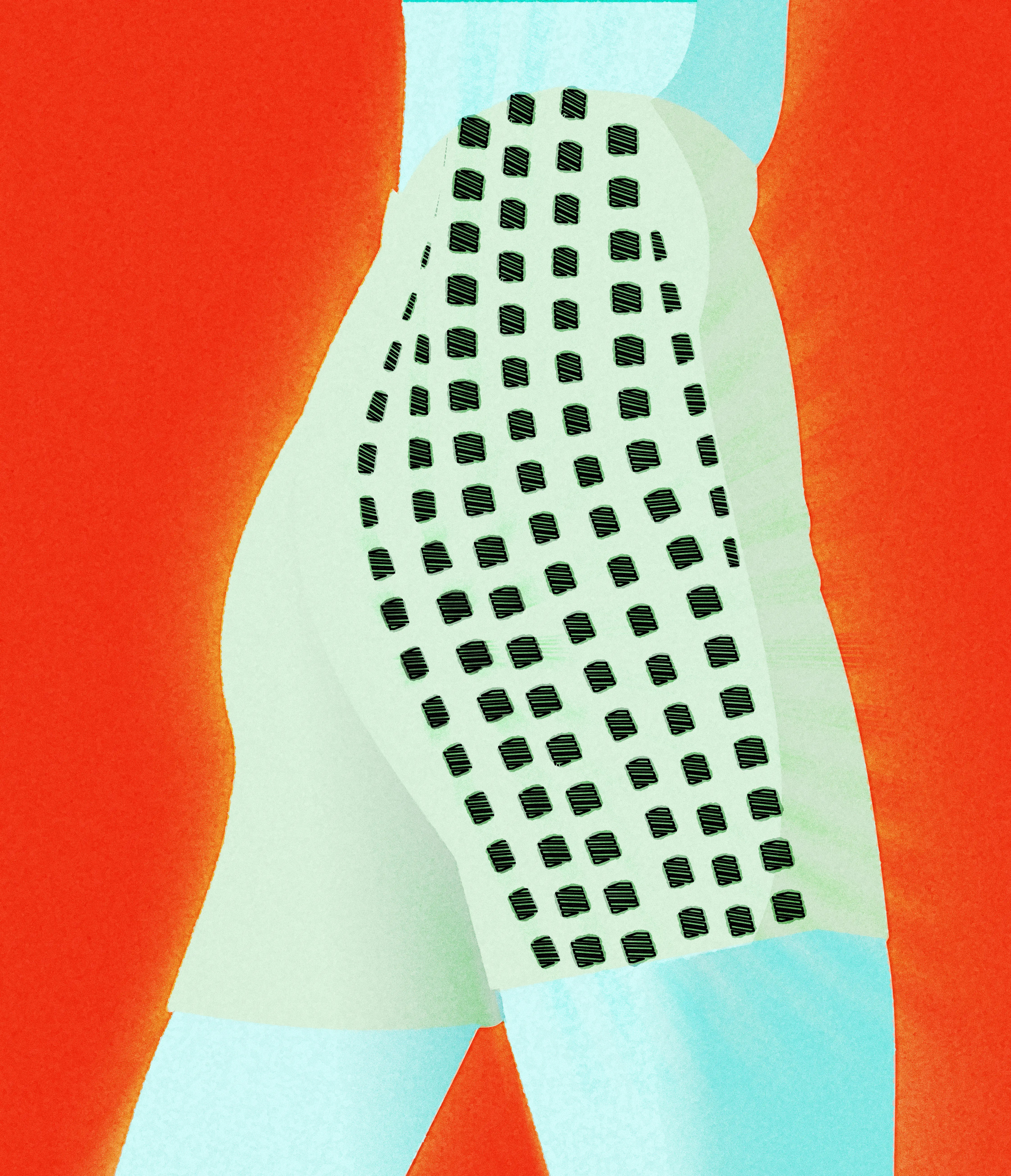 slow going... :: WIP checked checker pattern hot pants illustration noise shunte88 vector wip