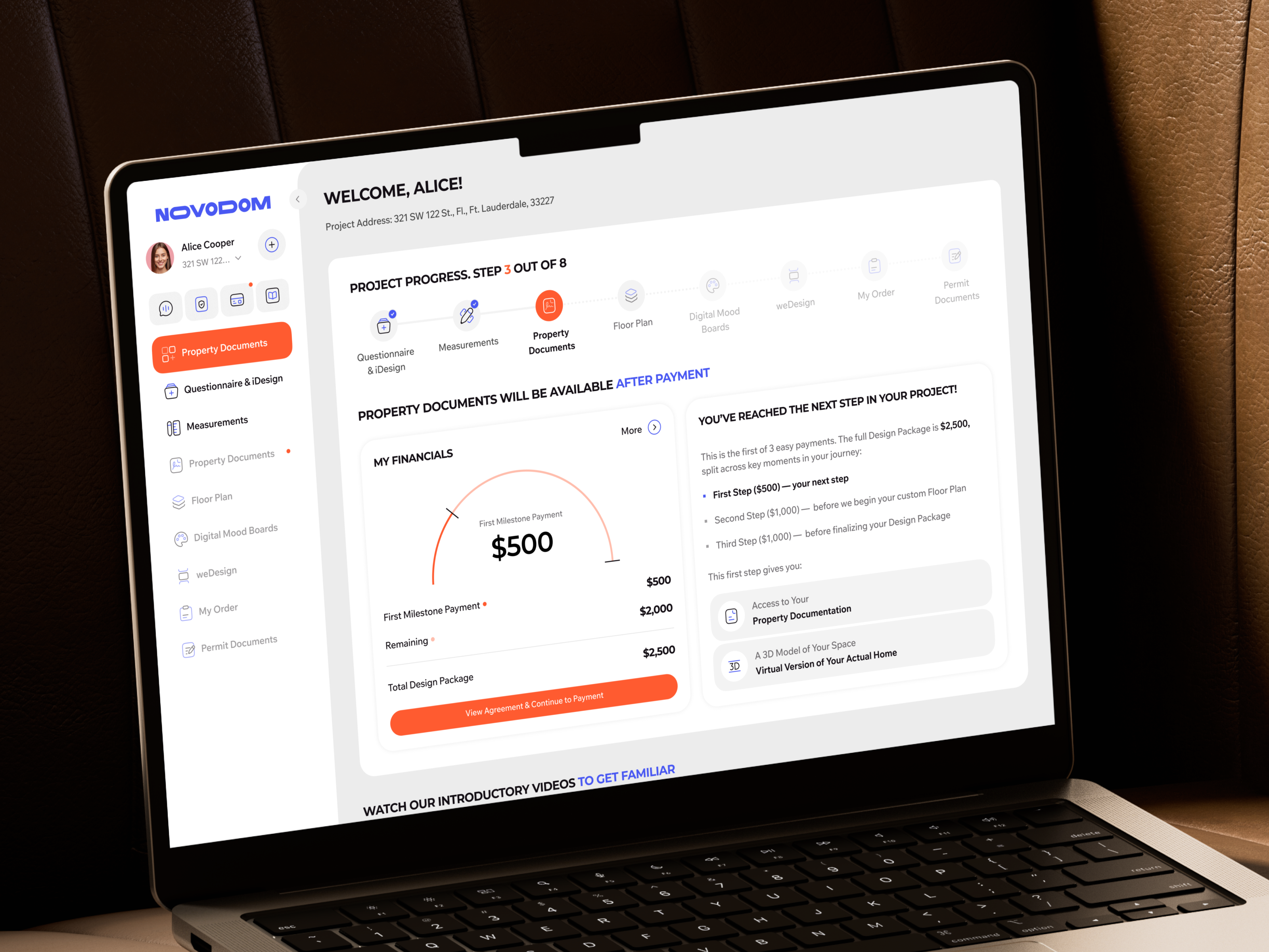 Example of Prop Tech App Design