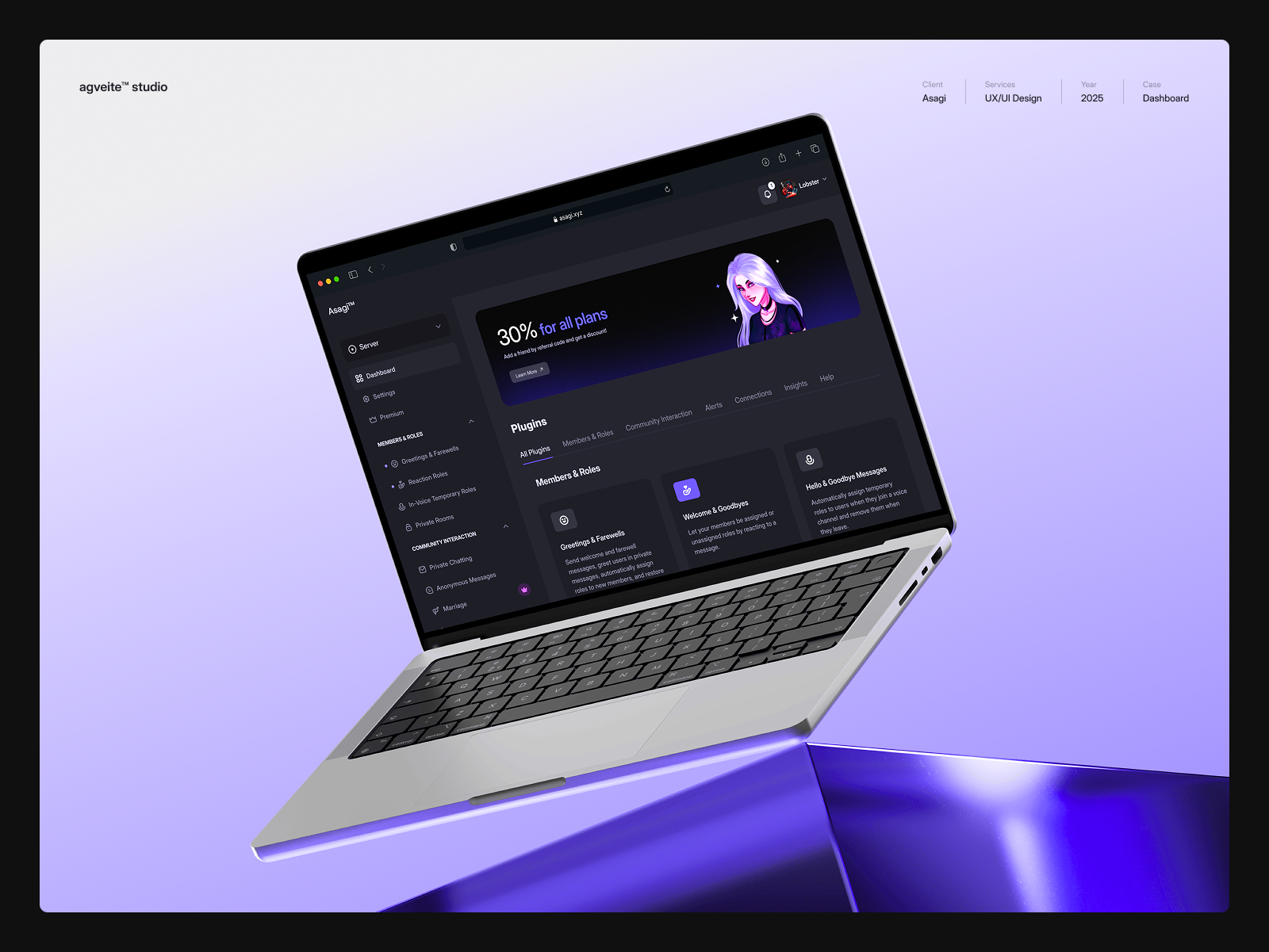Discord Bot Dashboard | UXUI System