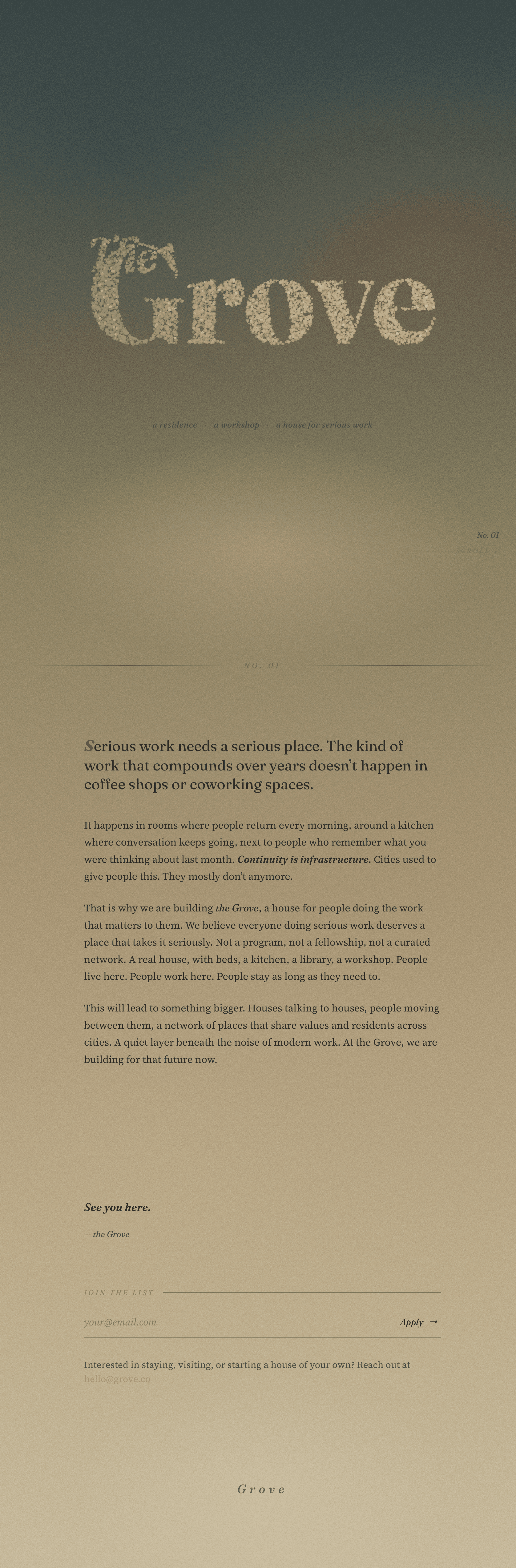 Hacker House Landing Page Concept