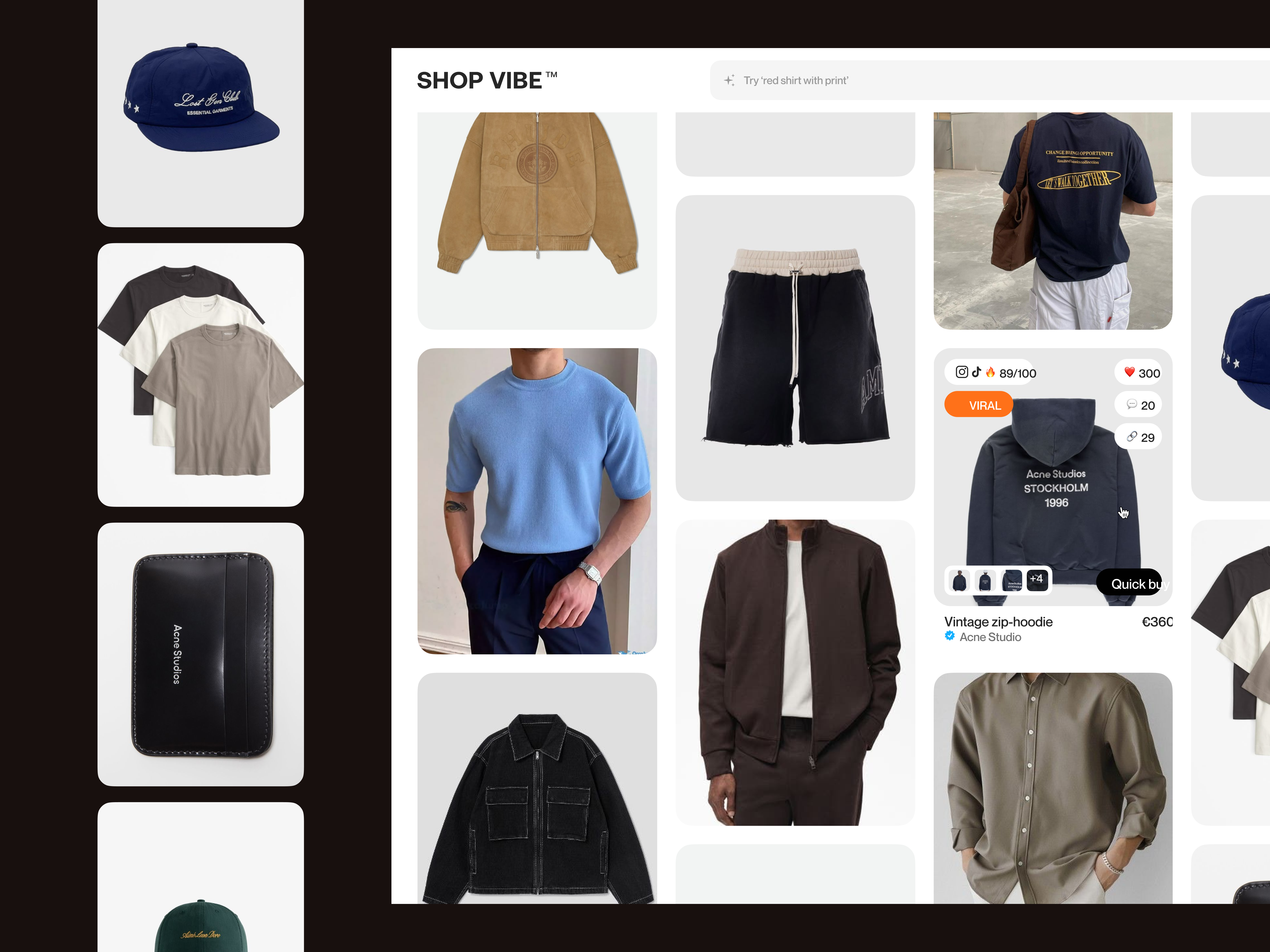 SHOP VIBE – Visual Search Grid