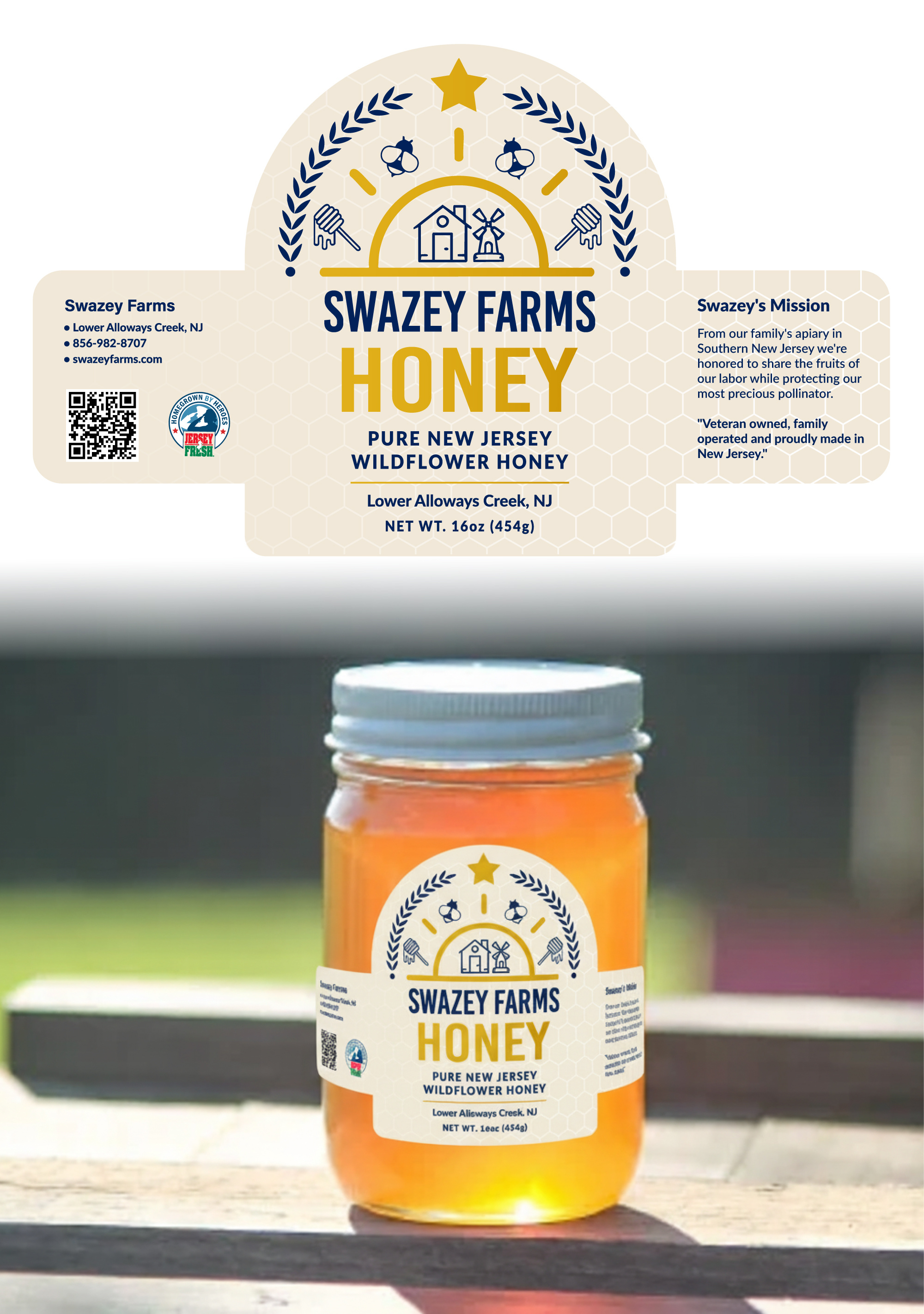 Premium Honey Packaging Design for Falkenberger Voltgold branding design graphic design label marketing design packaging print design